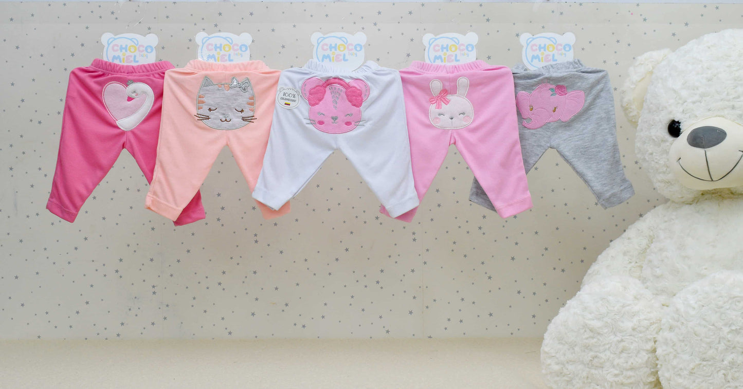 PANTALONES X5 BORDADOS UNICOLOR