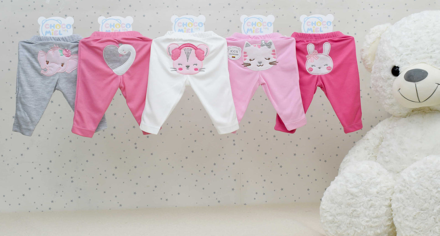 PANTALONES X5 BORDADOS UNICOLOR