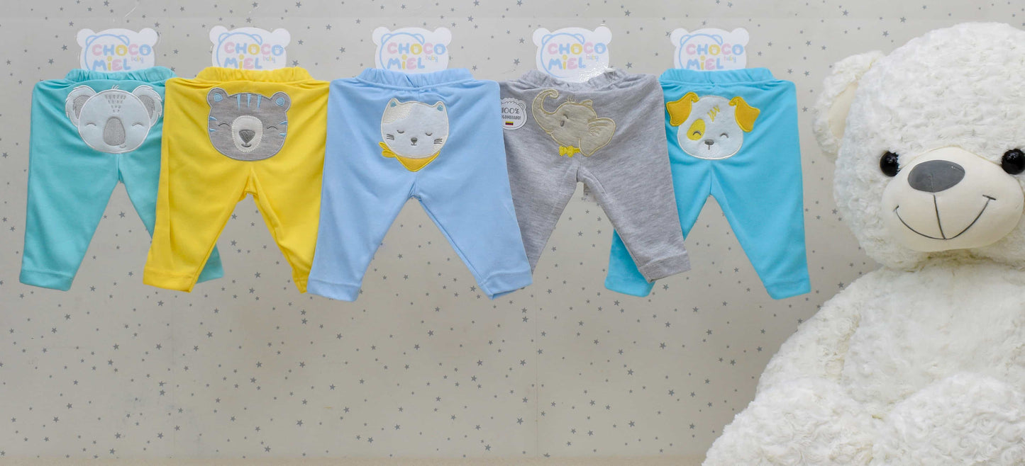 PANTALONES X5 BORDADOS UNICOLOR