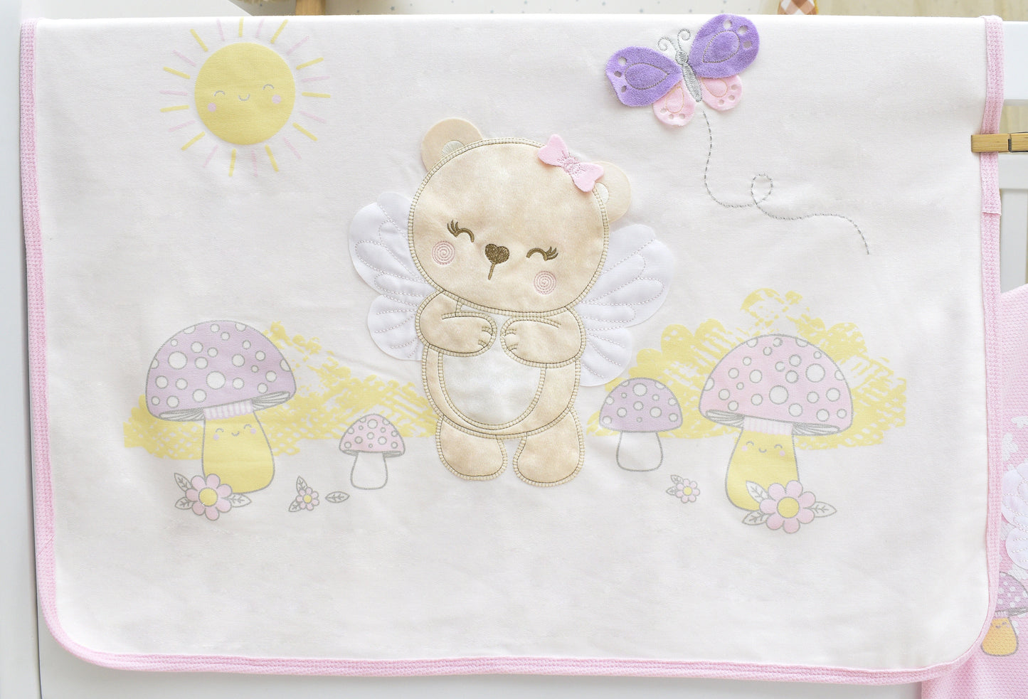 Primer día osita Baby ángel niña