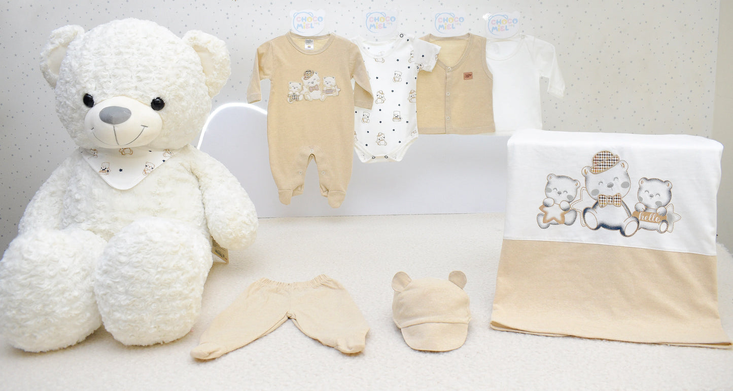 Primer dia bebé ositos niño