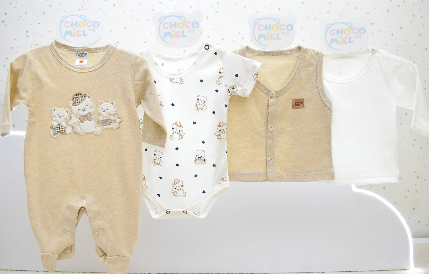 Primer dia bebé ositos niño